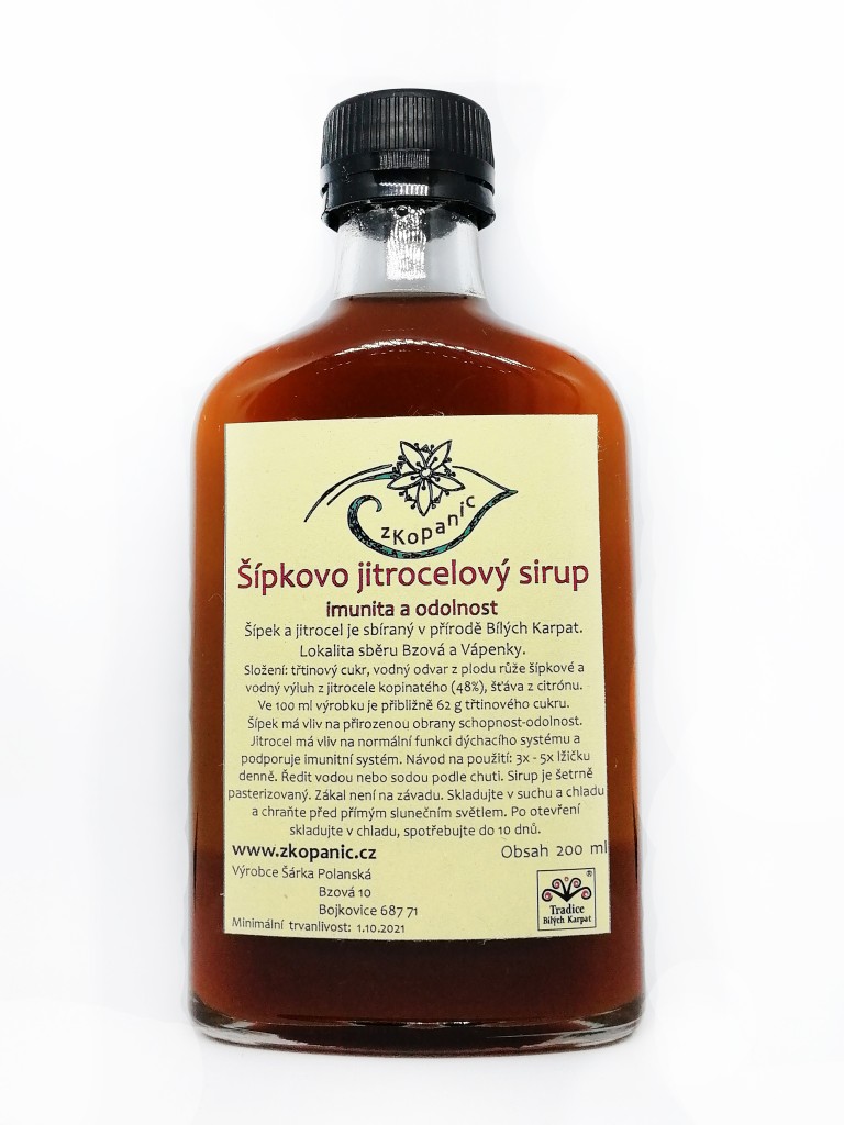 Šípkovo jitrocelový sirup