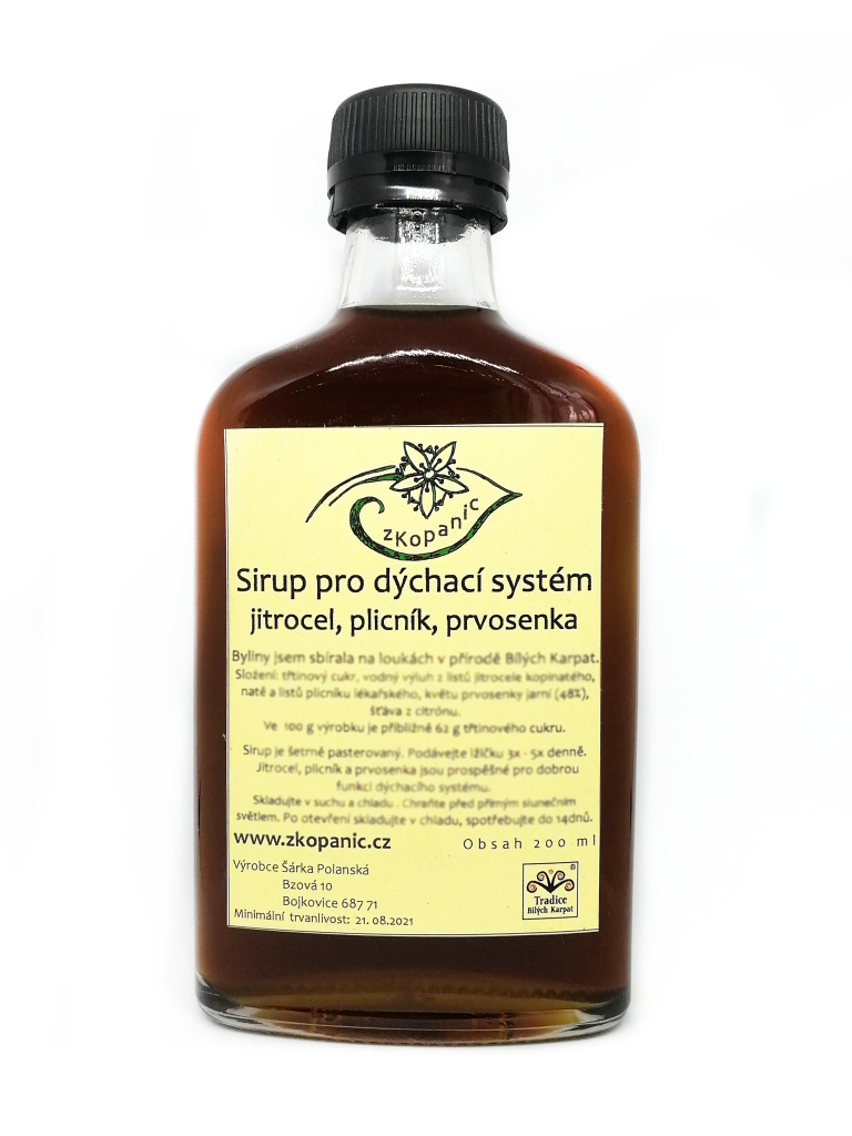 Sirup pro dýchací systém