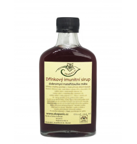 Dřínkový imunitní sirup dobromysl mateřídouška máta