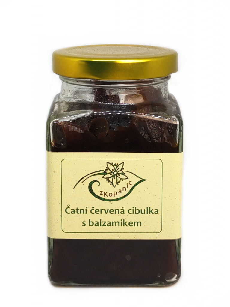 Čatní červená cibulka s balsamikem velké